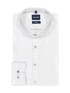 Olymp - Body Fit Windowpane -kauluspaita - 00 WEISS | Stockmann