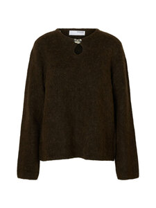 Selected - Slflulu Brushed Keyhole -neule - DELICIOSO DETAIL:MELANGE | Stockmann