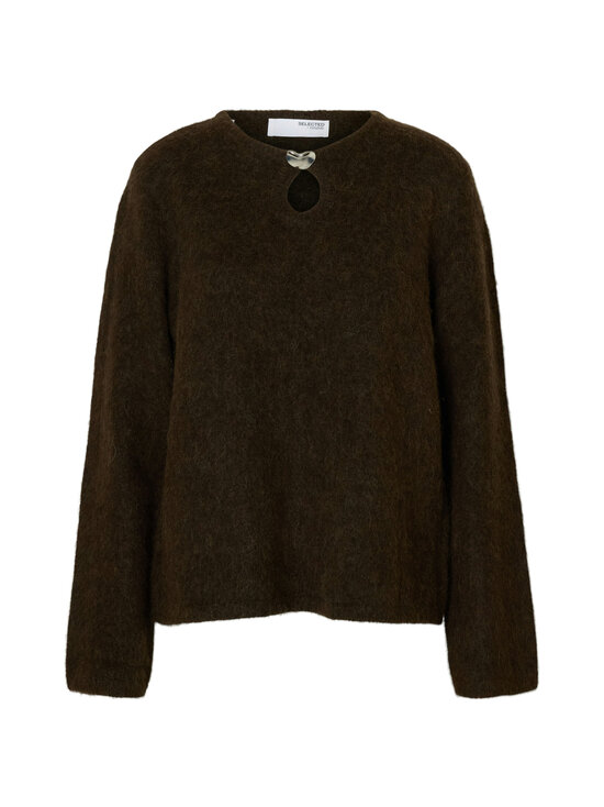 Selected - Slflulu Brushed Keyhole -neule - DELICIOSO DETAIL:MELANGE | Stockmann - photo 1