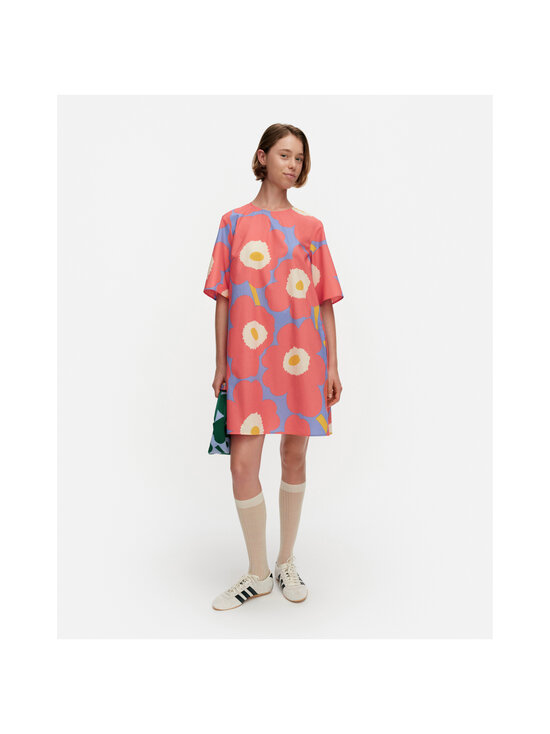 Marimekko - Kukkiva Unikko -mekko - 523 RED BLUE ORANGE | Stockmann - photo 3