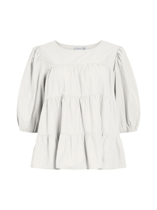 Vila - Vikelli 3/4 O-Neck -paita - SNOW WHITE | Stockmann - photo 1