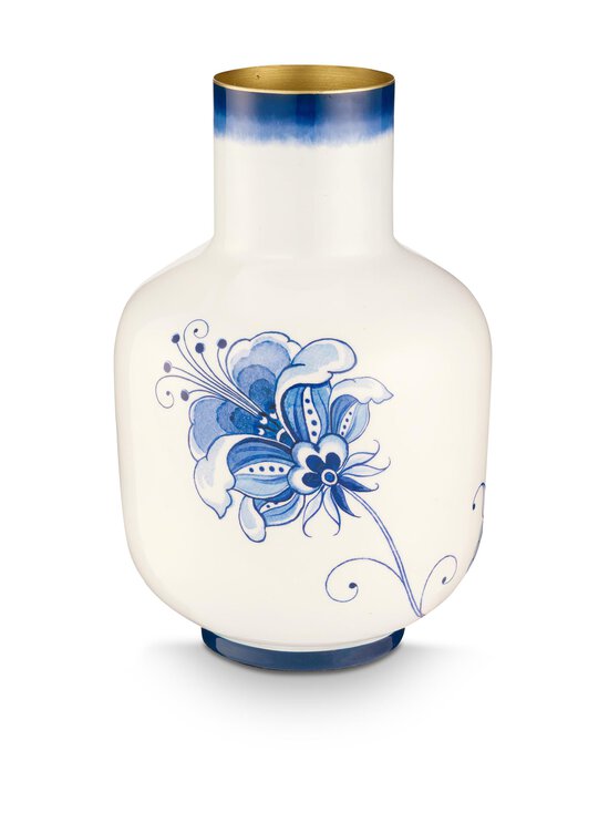 Pip Home - Metal Pip & The Blue Bird metāla vāze 36 cm - BLUE / WHITE | Stockmann - photo 1