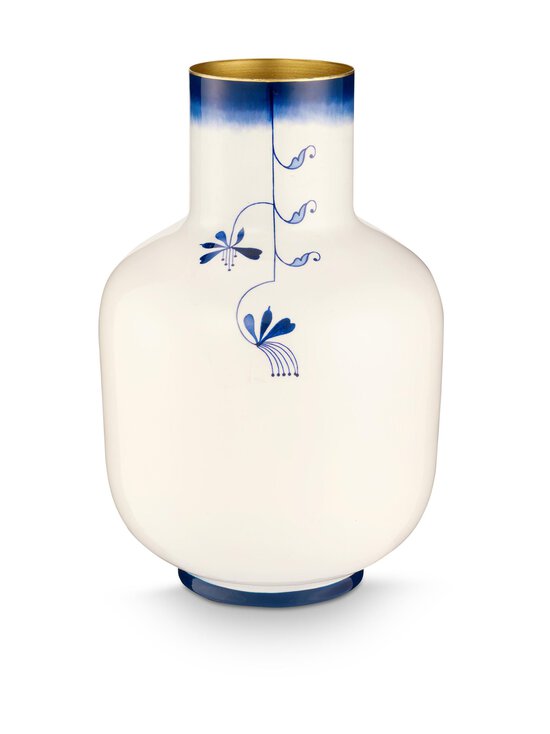 Pip Home - Metal Pip & The Blue Bird metāla vāze 36 cm - BLUE / WHITE | Stockmann - photo 2