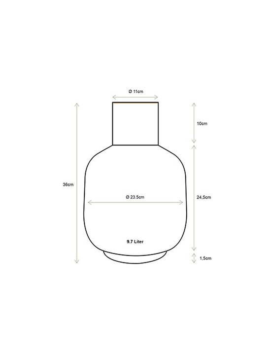 Pip Home - Metal Pip & The Blue Bird metāla vāze 36 cm - BLUE / WHITE | Stockmann - photo 5