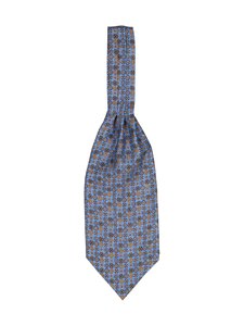 Stockholm Kravatt - Flower Medallion Ascot -silkkihuivi - 1 NAVY | Stockmann