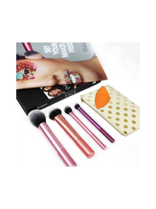 Real Techniques - Everyday Essentials Make Up Brush Set -sivellinsetti, 5 osaa - VAALEANPUNAINEN - photo 4 Real Techniques - Everyday Essentials Make Up Brush Set -sivellinsetti, 5 osaa - VAALEANPUNAINEN | Stockmann - photo 4