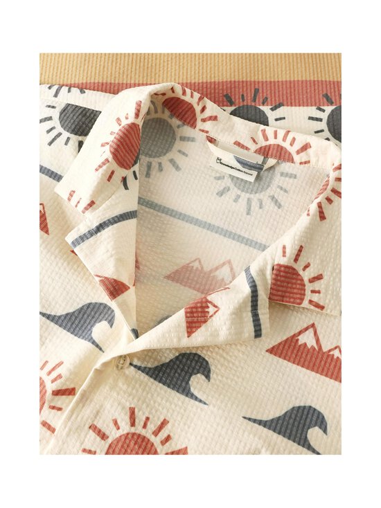 Knowledge Cotton Apparel - Box Fit Seersucker -kauluspaita - 9932 MULTI COLOR AOP | Stockmann - photo 5