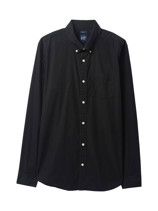 GAP - Poplin Basic Standard Fit krekls ar apkakli - TRUE BLACK V2 | Stockmann - photo 1