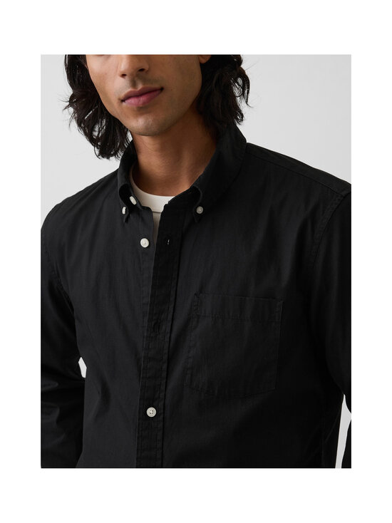 GAP - Poplin Basic Standard Fit krekls ar apkakli - TRUE BLACK V2 | Stockmann - photo 6