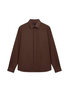 Ted Baker London - Tibor Regular Fit Smart Twill krekls ar apkakli - DK-BROWN | Stockmann