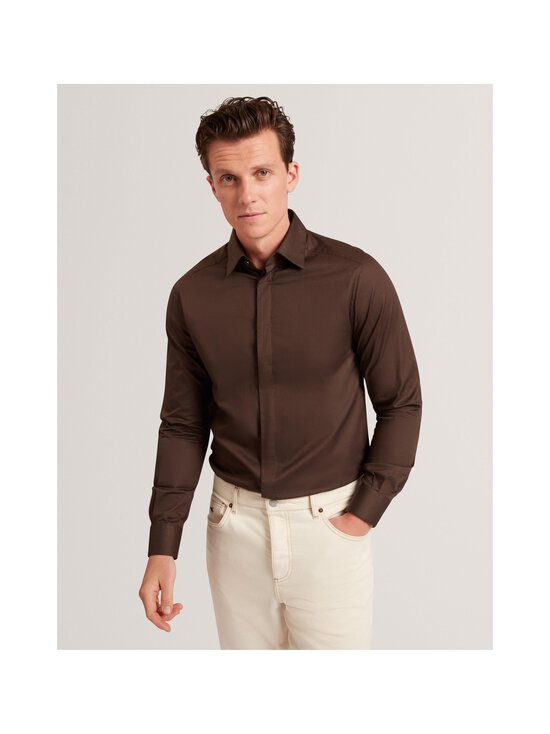 Ted Baker London - Tibor Regular Fit Smart Twill -kauluspaita - DK-BROWN - photo 2 Ted Baker London - Tibor Regular Fit Smart Twill -kauluspaita - DK-BROWN | Stockmann - photo 2