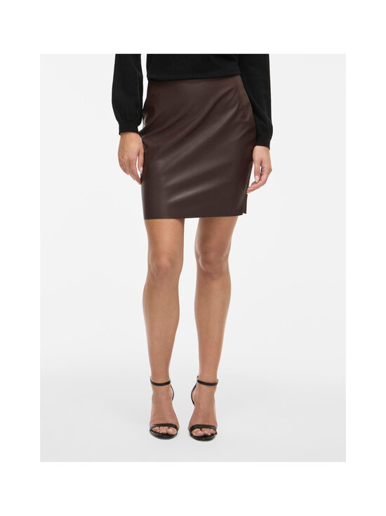 Vila - ViDagmar Coated High Waist -hame - COFFEE BEAN | Stockmann - photo 5