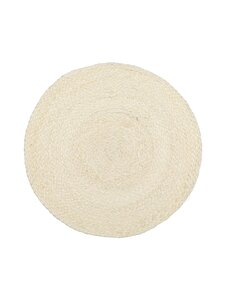 Dixie - Braided Round lauamatt 38 cm - WHITE Dixie - Braided Round lauamatt 38 cm - WHITE | Stockmann