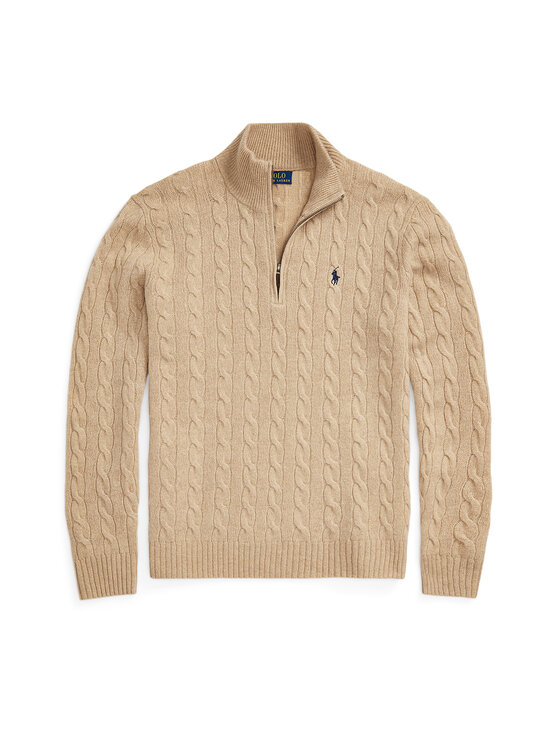 Polo Ralph Lauren - Villa-kašmiirisegust kampsun Cable Long Sleeve - 006 BROWN | Stockmann - photo 1