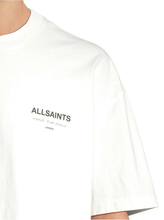Allsaints - Underground Crew t-paita - ASHEN WHITE | Stockmann - photo 4