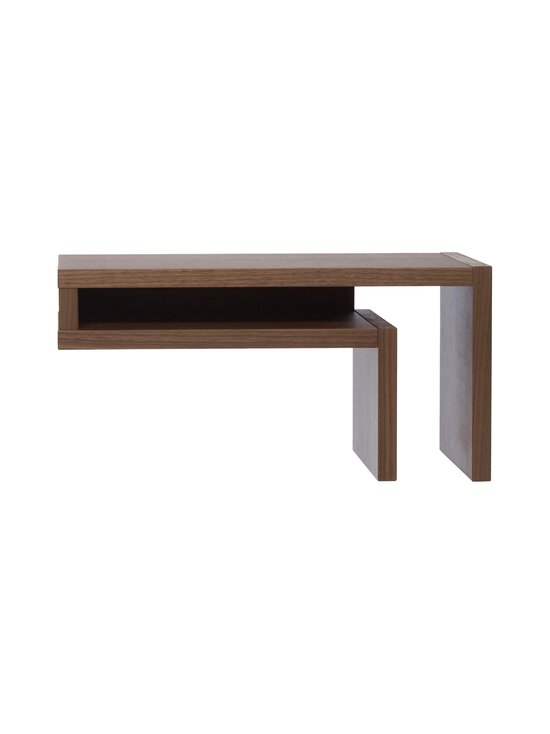 F-shelf Walnut right öökapp