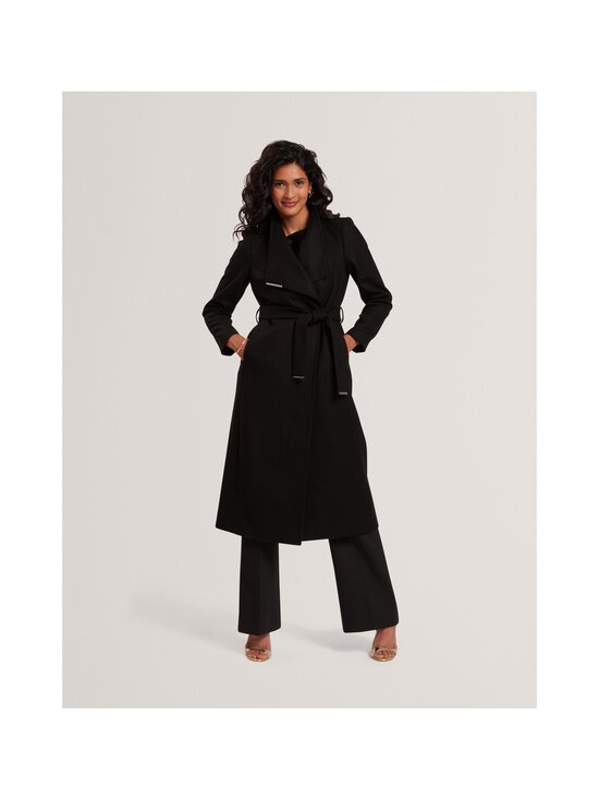 Ted Baker London - Rosell Belted Wrap -pitkä villakangastakki - BLACK - photo 2 Ted Baker London - Rosell Belted Wrap -pitkä villakangastakki - BLACK | Stockmann - photo 2