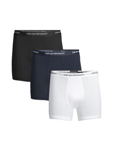 Emporio Armani - Bokserid Core Logo Band, 3 paari - M0042 M0042 WHITE/AR BLUE/BLACK | Stockmann