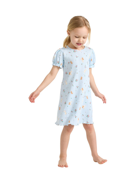 Lindex - Pointelle naktskrekls - 3619 BLUE | Stockmann - photo 3