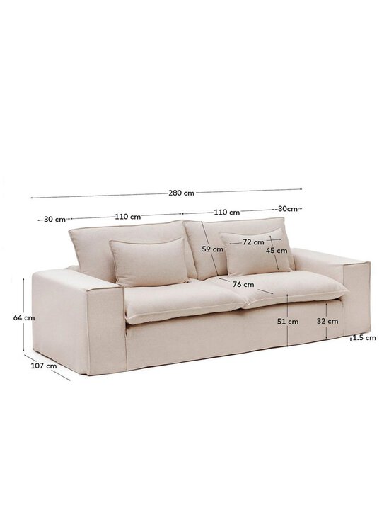 Kave Home - Anarela-sohva - BEIGE | Stockmann - photo 10