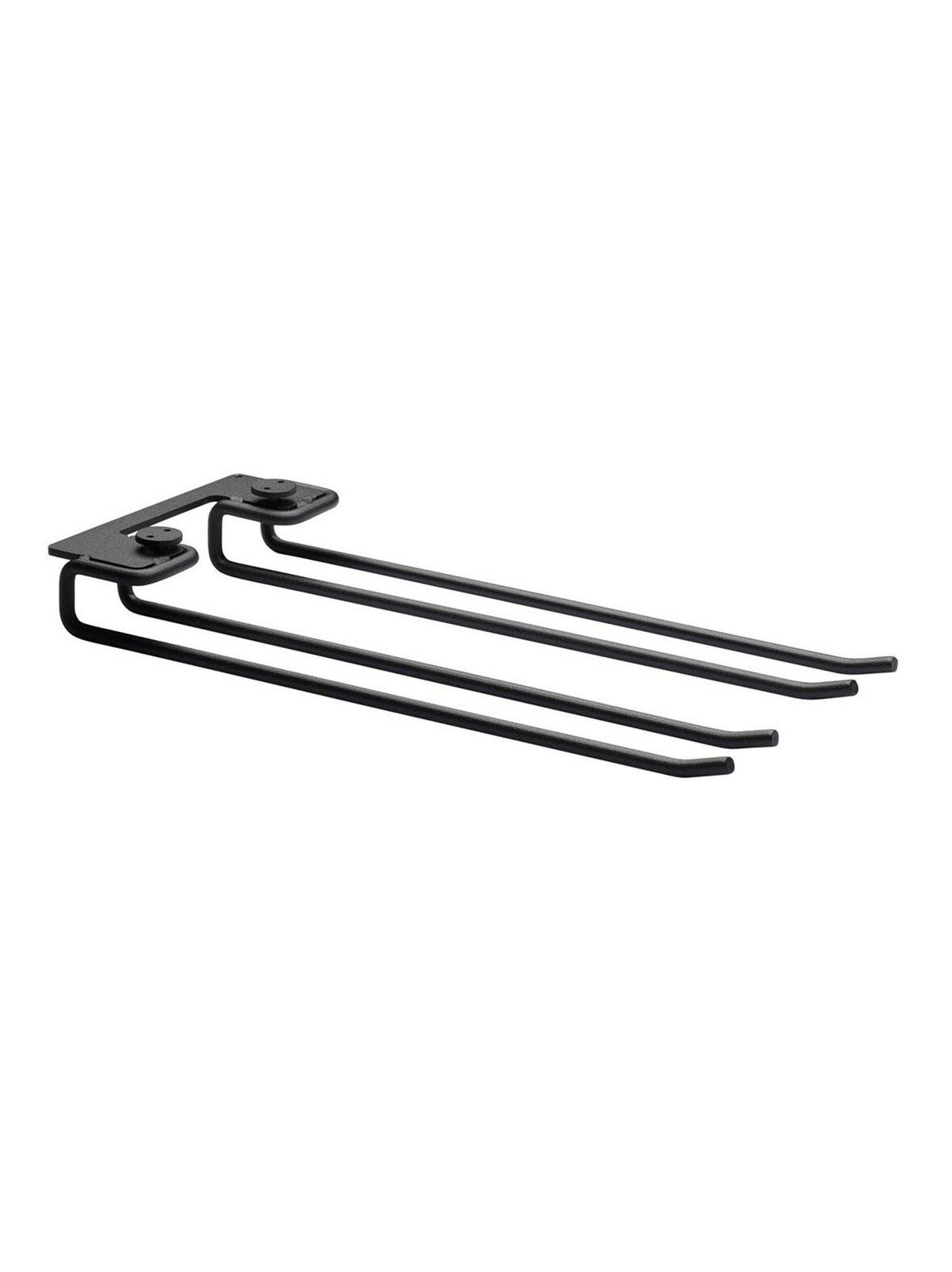String-ripustusteline metallihyllyyn musta 30 cm