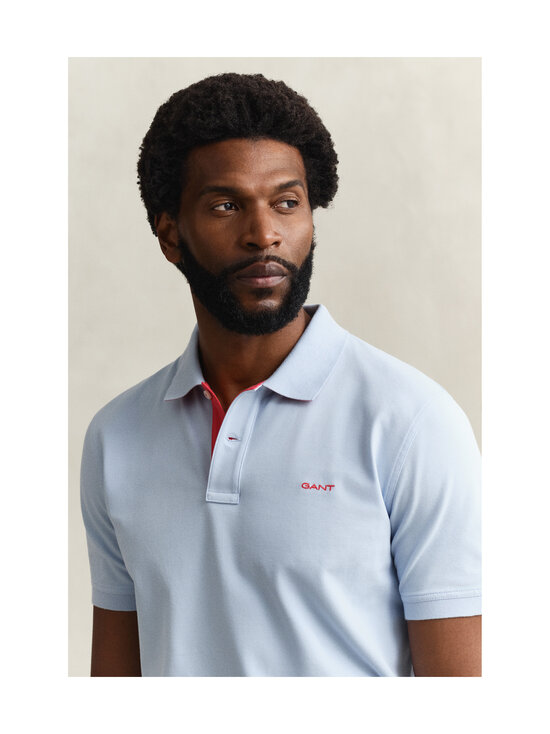 GANT - Regular Contrast -pikeepaita - 457 FRESH BLUE | Stockmann - photo 4