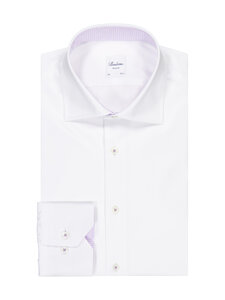 Stenströms - Regular Cuff Contrast -kauluspaita - 000 WHITE | Stockmann