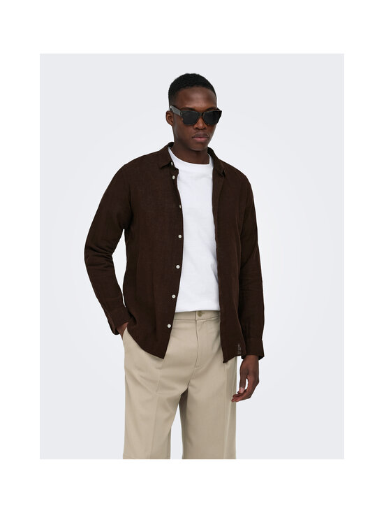 Only & Sons - OnsCaiden Life krekls ar apkakli - COFFEE BEAN | Stockmann - photo 4