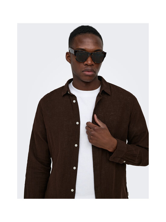 Only & Sons - OnsCaiden Life krekls ar apkakli - COFFEE BEAN | Stockmann - photo 5