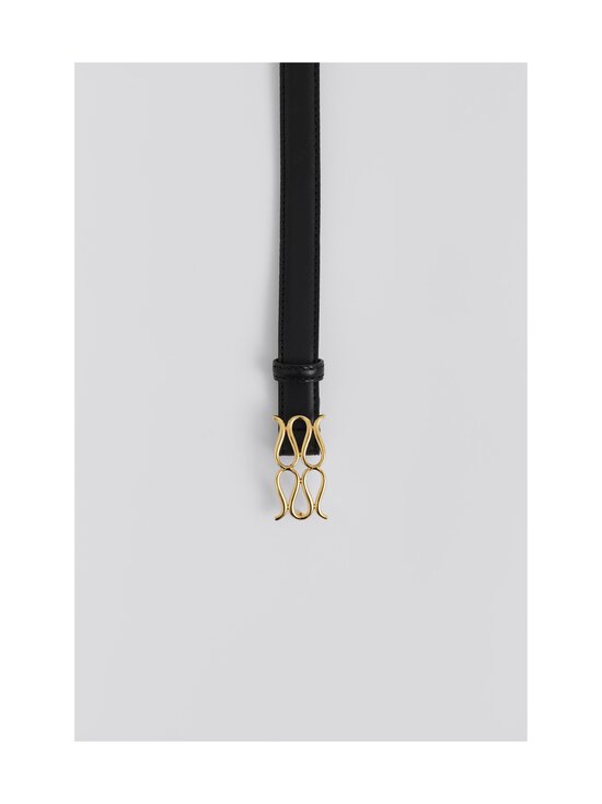 Malina - Monogram-nahkavyö - BLACK | Stockmann - photo 3