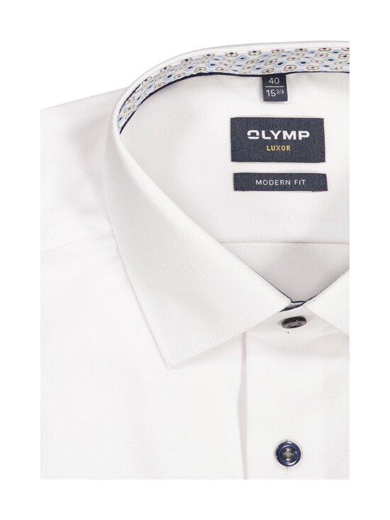 Olymp - Modern Fit Contrast Trim And Buttons -kauluspaita - 00 WEISS | Stockmann - photo 2