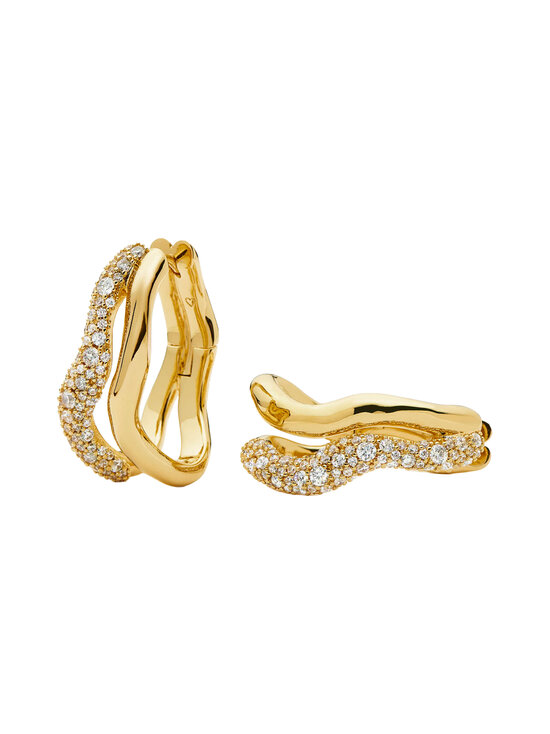 MISSOMA - Kõrvarõngad Molten Snow Double Medium - GOLD | Stockmann - photo 1