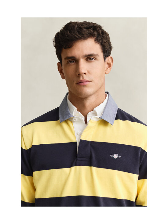 GANT - Regular Chambray Stripe Heavy Rugger polo džemperis - 714 BANANA YELLOW | Stockmann - photo 4