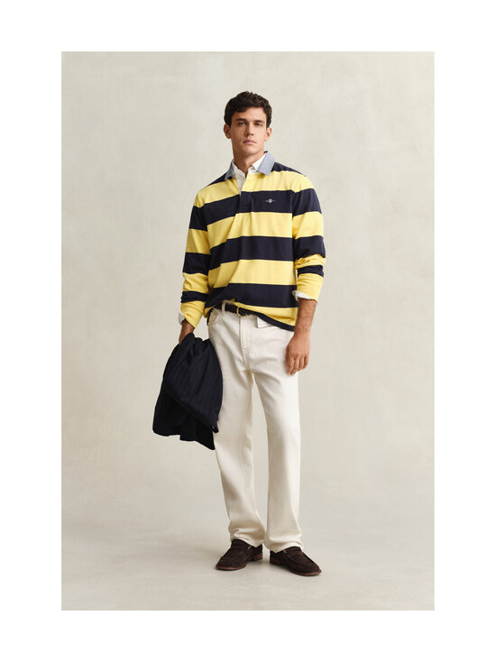 GANT - Regular Chambray Stripe Heavy Rugger polo džemperis - 714 BANANA YELLOW | Stockmann - photo 5