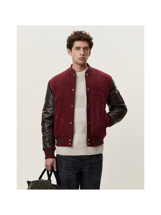 Les Deux - Varsity-takki - 654 CHOCOLATE TRUFFLE RED | Stockmann - photo 8