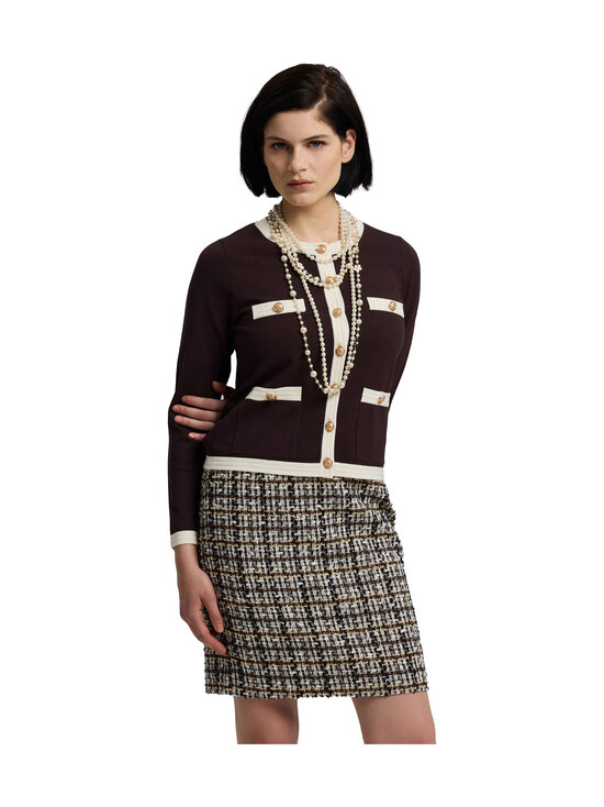 Andiata - Charlott-neuletakki - 066 MOCHA & WHITE | Stockmann - photo 1