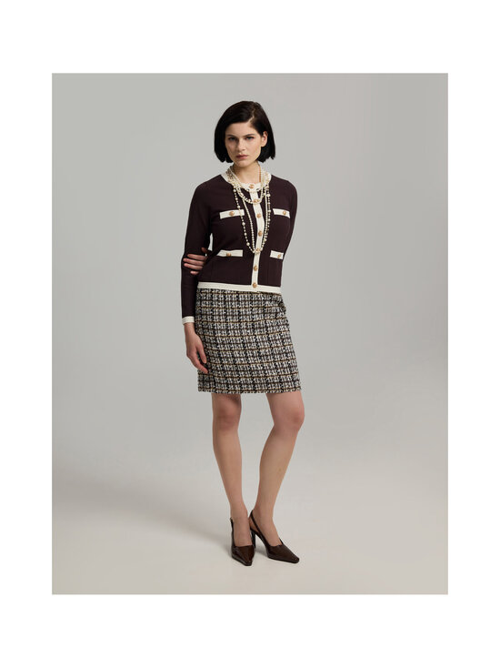 Andiata - Charlott-neuletakki - 066 MOCHA & WHITE | Stockmann - photo 2