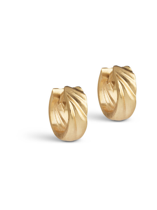 ENAMEL Copenhagen - Wave Mini riņķu auskari - GOLD PLATED | Stockmann - photo 1