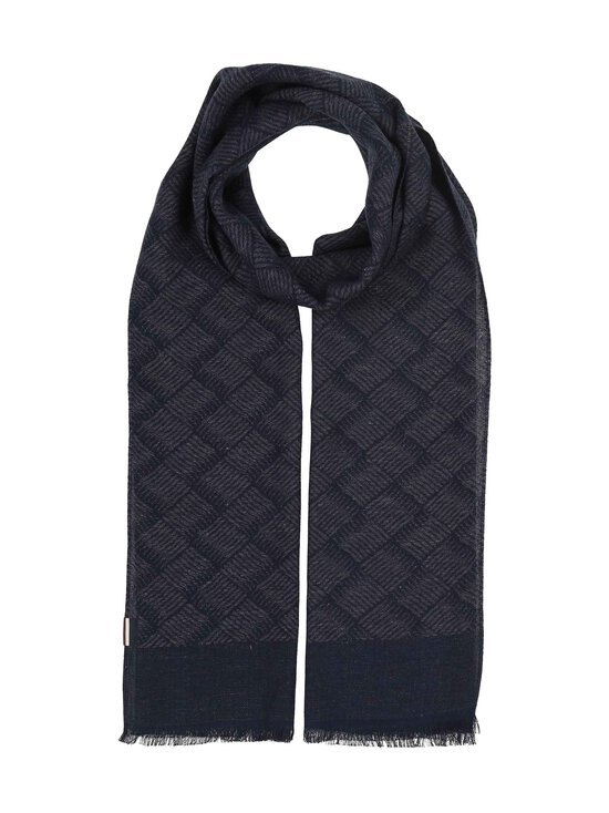 Bugatti - Jacquard Squares -huivi 47 x 190 cm - 580 DENIM | Stockmann - photo 1