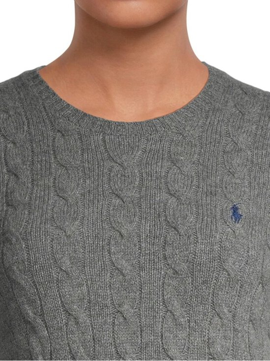Polo Ralph Lauren - Julianna-palmikkoneule - FLANNEL GREY HEATHER - photo 4 Polo Ralph Lauren - Julianna-palmikkoneule - FLANNEL GREY HEATHER | Stockmann - photo 4