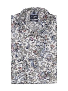 Olymp - Modern Fit Paisley -kauluspaita - 00 WEISS | Stockmann
