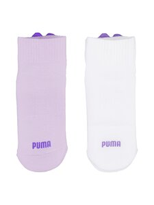 Puma - Heart Logo Quarter -sukat 2-pack - 002 LILA / WHITE | Stockmann