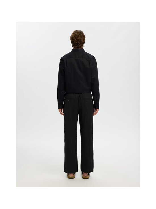Selected - Püksid Brody Loose Linen Blend - BLACK | Stockmann - photo 4