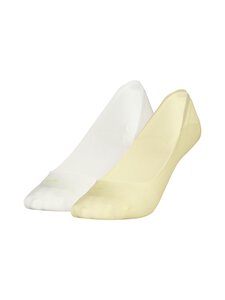 Calvin Klein - Zema piegriezuma Footie zeķes 2p. - 013 YELLOW/OFF WHITE | Stockmann