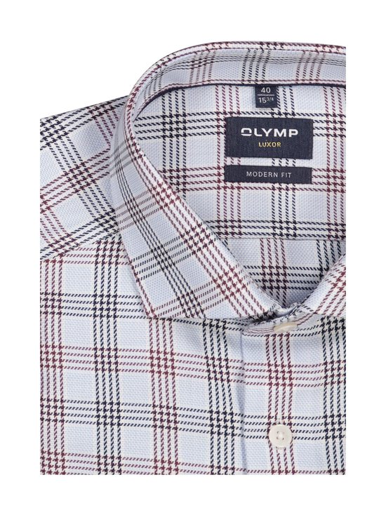 Olymp - Modern Fit Check -kauluspaita - 11 BLEU | Stockmann - photo 2