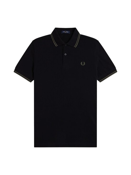 Fred Perry - Twin Tipped Slim -pikeepaita - T44 BLACK/FIELDGREEN | Stockmann - photo 1