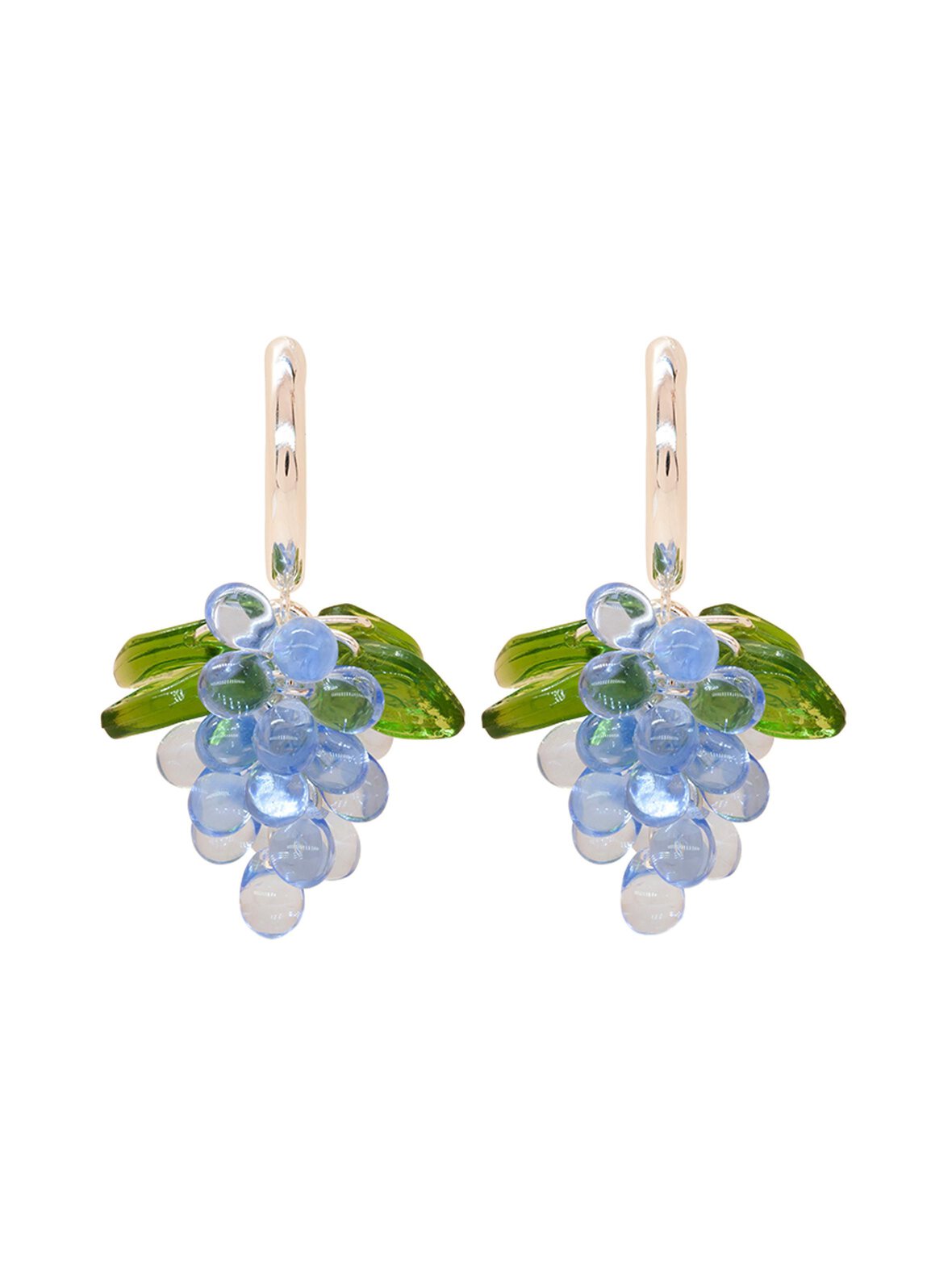 Blueberry Jelly in Silver -korvakorut hopea