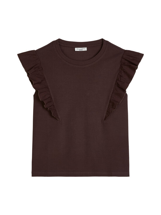 Marc O'Polo - Röyhelöhihainen trikoopaita - 6929 BURNT AUBERGINE | Stockmann - photo 1