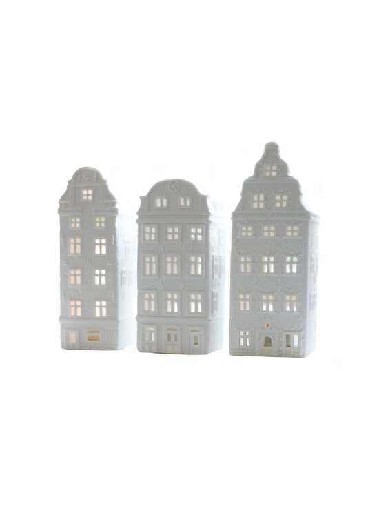 &klevering - Canal House #1 tējas svecīšu laternas 3 gab. - WHITE | Stockmann - photo 1