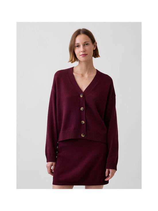 GAP - Cotton Barrel Sleeve -neuletakki - NOIR RED 3 | Stockmann - photo 2